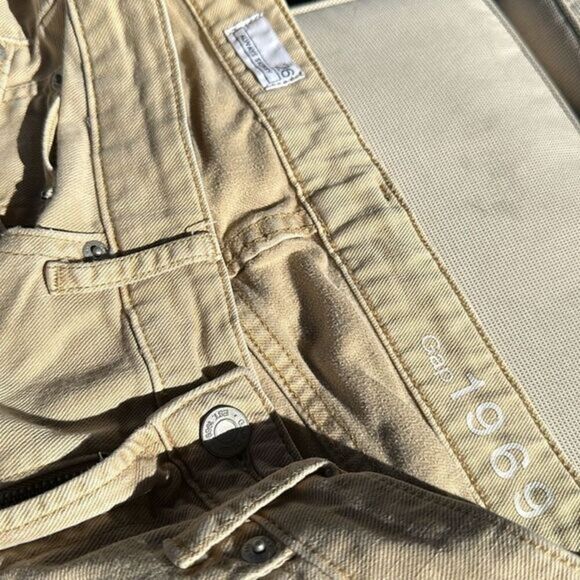 Gap Tan Low Rise Skinny Jeans with ankle zip size 26 hipster vintage 90s Y2K - Picture 4 of 5